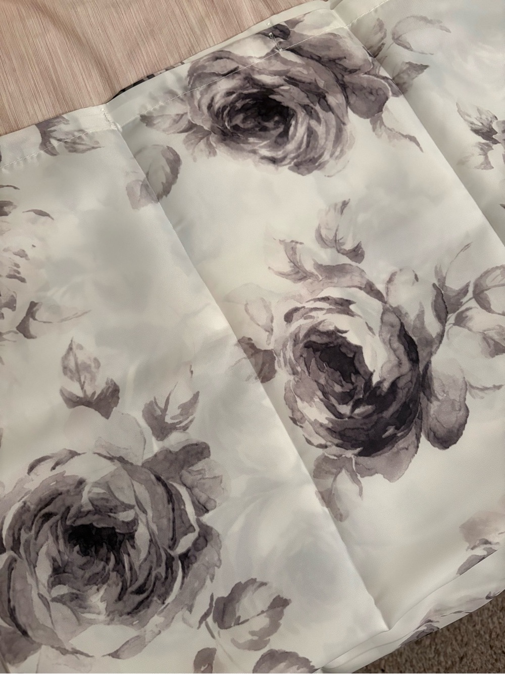 Ikea Floral Shower Curtain 🩶
